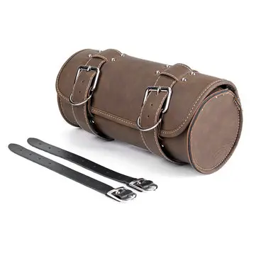 Motorový hnědý nástrojový vak Cestování Saddlebag Roll Barrel Skladování pro Harley Sportster