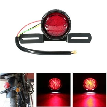 12V Motocyklové LED zadní světlo brzdové světlo zadní svítilna pro Harley Bobber Chopper Cafe Racer
