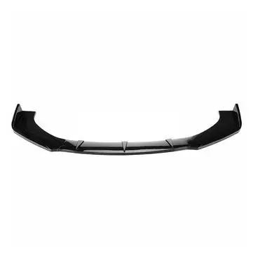 3pc Blank sort front kofanger læbelæmmebeskytter spoiler splittér for Hyundai Veloster 2013-2017