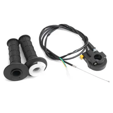 49cc 7/8 tommer Twist Throttle Hand Grip Cable Ignition Kill til Pocket Mini Bike