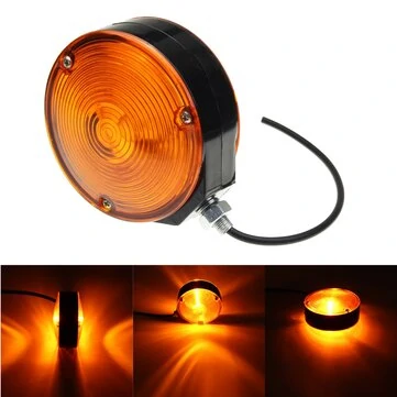 24V Side Maker Lygte Earring Amber Mirror Lampe til Trailer Truck Lastbil