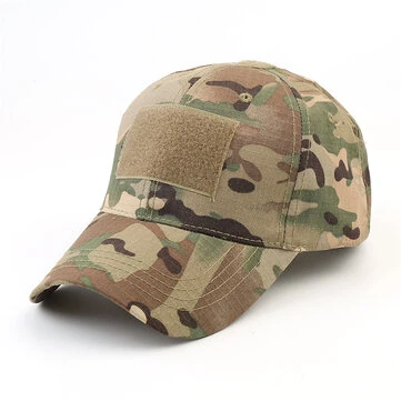1 stk Mænd Kamuflage Taktisk Baseball Cap Sommer Åndbar Solhat til Fiskeri Vandring Udendørs Sport