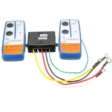 24V Recovery Elektrisk Winch Kran Trådløs Fjernbetjening til Lastbil ATV Winch