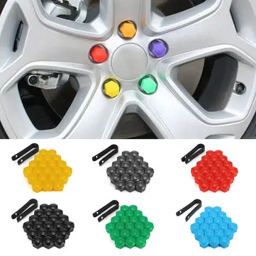 20 stk. 17 mm bilhjul plastikmøtrikker skruehætter fjernelse værktøjer til AUDI VW