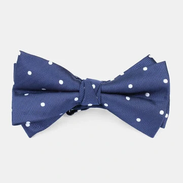 Dacron Cartoon Geometrisk Mønster Jacquard Dobbelt Lag Binde Slips Formel Suit Slips