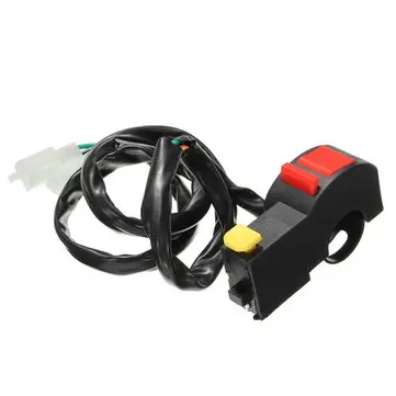 22 mm 0,78 tommer 12V Håndtagsafbryder Dræb Stopknap Lygter TÆND SLUK Universal til Motorcycle ATV