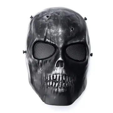 Taktisk Airsoft Fuldt Ansigt Beskyttende Skullmaske Paintball CS Krigsspil