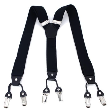 Herresuspenders forretningsbukser remklip vintage casual suspensorio bukser seksklips skulderremme