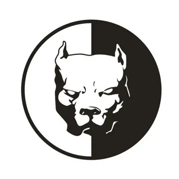 12x12CM Bilklistreklistermærker Pitbull Superhelt Hundemønster Personlig til Bil