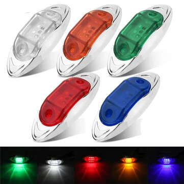 LED Side Marker Indikatorlys Clearance Lampe DC 24V til Lastbil Trailer Bus
