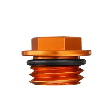 Smøring Prop Skruehætte CNC Rustfrit Stål Orange Til KTM 125-530 SX/SX-F/EXC/EXC-F