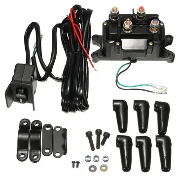 12V Solenoid Relay Contactor Winch Rocker Thumb Switch til ATV UTV