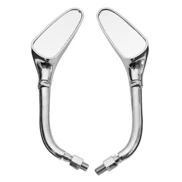 Par krom motorcykel bakspejle til Harley/Honda/Kawasaki/Suzuki/Yamaha