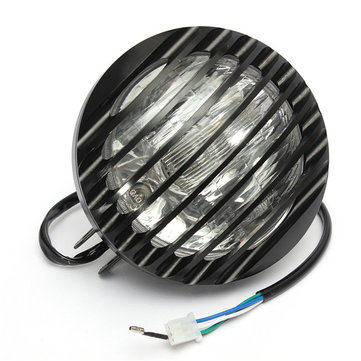 6 tommer sort motorcykel autocykel autobike halogen forlygte til Harley