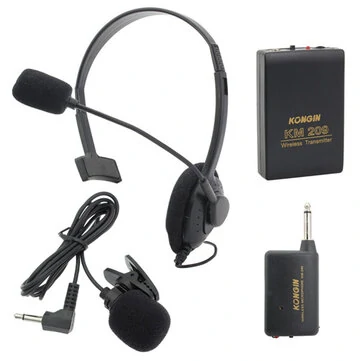 Trådløs klippe-på-mikrofon Mini-mikrofonsender Headset KM209
