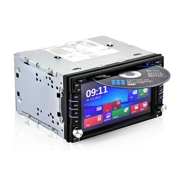 6,2 tommer 2DIN bil DVD-afspiller 1080P HD Stereo GPS Navigation Bluetooth FM-radio med bakkamera