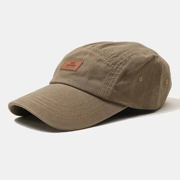Herre Bomuld Ensfarvet Brevmønster Etiket Vintage Solbrille Fempaneld Baseballkasket