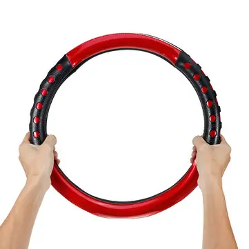 38cm Læderimitation Anti Slip Resistance Universal Ratovertræk Biltilbehør Dekoration