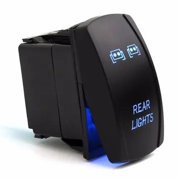 Blå Vippekontakt Baggrundsbelyst LED Baglygte Til UTV Polaris RZR XP 900 1000 Ranger