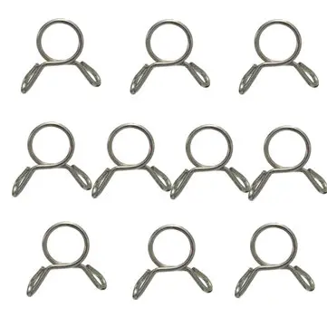 10 stk. 7 mm brændstofslange springklips til motorcykel, båd, ATV og scooter