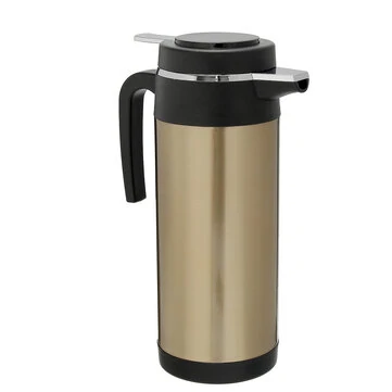 Bilkedel Flaske 1200 ml Rustfrit Stål 12V Biladapter Elektrisk Opvarmet Kop Vandkedel Flaske