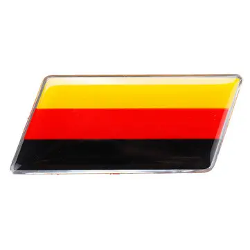 63x32MM Aluminium Flaggrill Emblem Badge Bilklistermærker til VW Jetta Golf Audi