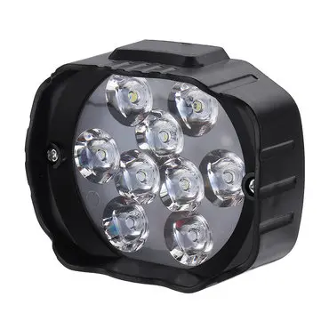 1 stk 9LED 9W 5700-7000K 12V-80V 1000lm Vandtæt Motorcykellys Tågelys