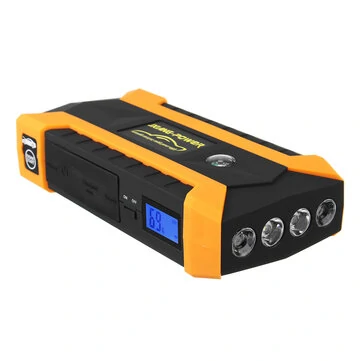 16000mAh LED bilstarter startbooster 4 USB-oplader batteristrømbank booster 12V