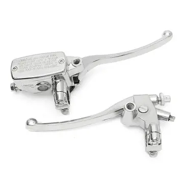 22 mm Motorcykel Hydraulisk Bremse Hovedcylinder Koblingshåndtag Krom