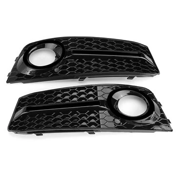 Bilens forlygte tågelygdæksel grill blank standard stil par til Audi A4 B8 2009-2011