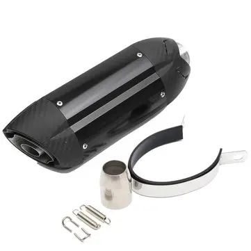 38-51mm Motorcykeludstødning Gade Sport Bike Carbon Rustfrit stål Lyddæmper Universal