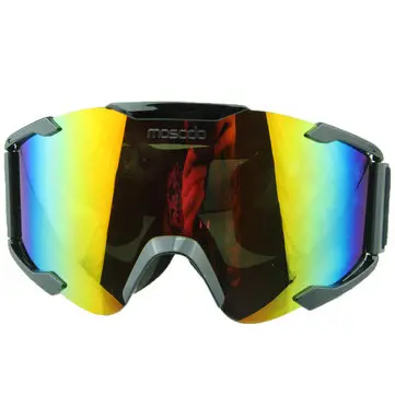 Vintage UVA Beskyttelsesbriller til Motorcykel Motocross Off Road Racing Farverige Linser