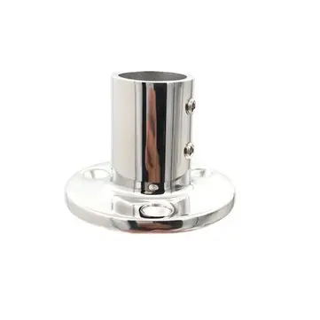 BSET MATEL Marin 90 Degree 1 tomme Round Stanchion Base Båd Hand Rail Fitting Rustfrit Stål