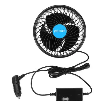 4,5-tommer bilventilator nakkestøtte bagsæde køler køretøj 360 graders roterbar trinløs