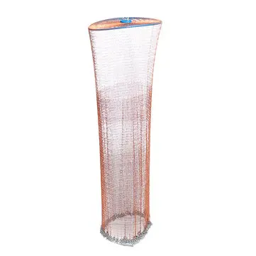 3.0M 10FT Hånd Let Kaste Manuel Fiskeri Net Spin Bait Casting Kæde Dæk Mesh