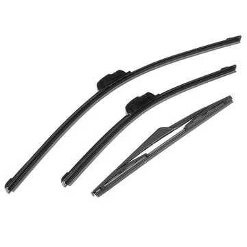 3PCS / Sæt Front / Bagrudeviskerblade Højre chauffør til Ford Fiesta 02-07