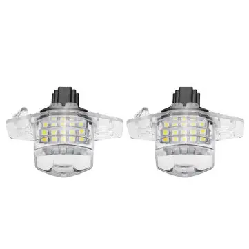 12V 2 stk. 18 SMD LED nummerpladelys lamper til Honda Crosstour CR-V FR-V HR-V