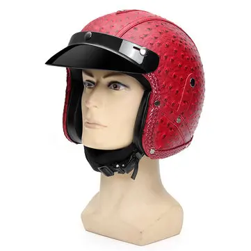 DOT 3/4 Ansigt Motorcykel Hjelm Scooter Kørsel Beskyttelse Visir M L XL