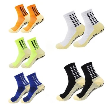 1 par herrernes skridsikre sportsokker fodbold basketball tennis udendørs greb cykling ridning komfortabel skridsikker design