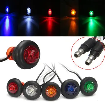 12/24V 3/4 tommer båd, pickup, lastbil, trailer LED-klareringsside markørindikatorlys