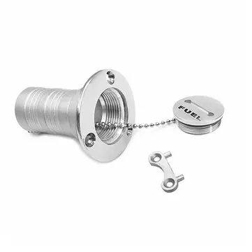 BSET MATEL 2 tommer 50 mm Bådtilbehør Brændstofdæksel 316 Marinkvalitet Rustfrit Stål Nøglekaps Accessoires Sokkel Yacht Caravans