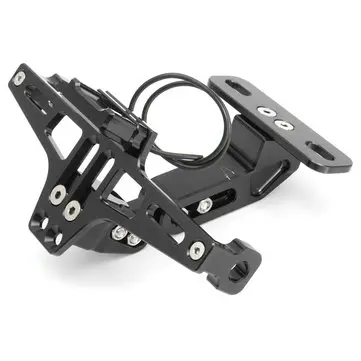 12V CNC Motorcykel Legering Licens Nummerplade Holder Brakett LED-lys Universal