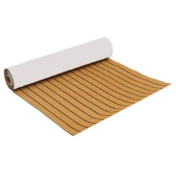 90x230cm Selvklæbende EVA 6mm Faux Skum Teak Ark Båd Dæk