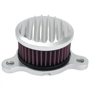 Luftrenserindtagfiltersystem i aluminium til Harley Davidson 91-16 Chrome