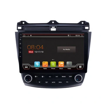 YUEHOO 10,1 tommer 2 DIN til Android 8,0 bil Stereo 2+32G Quad Core MP5-afspiller GPS WIFI 4G AM RDS Radio til Honda Accord 2003-2007