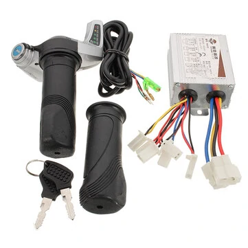 36V 500W Børstet Controller med Gashåndtag Twist Greb 7/8 tommer 22mm Til Elektrisk Scooter Cykel