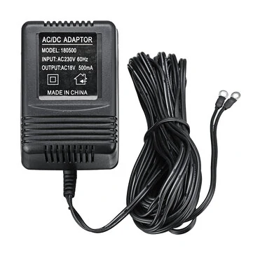 AC 230V til AC 18V Strømadapter med britisk stik til Ring Video Doorbell/Ring Dørklokke Strømforsyning