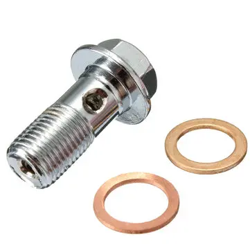 10mm M10x1,00 Krom Banjo Bolt Bremsekaliper Master Cylinder Montering