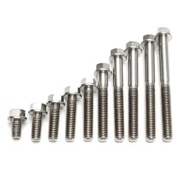 M6 Titanium Ti Stikke Bolt Kap Skrue 10 15 20 25 30 40 50 55 60 65mm x1mm