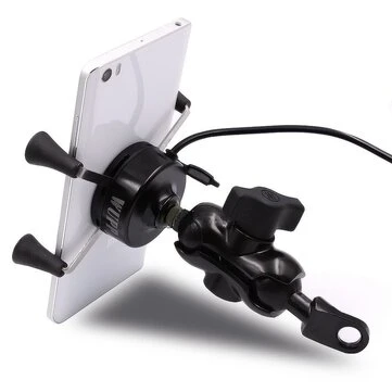 3,5-6 tommer Telefon GPS Holder USB-opladning Motorcykel Scooter WUPP 3 Farver